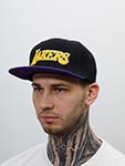 Бейсболка MITCHELL NESS арт. 6HSSJS19078-LALBKPR Los Angeles Lakers NBA (черный / фиолетовый)